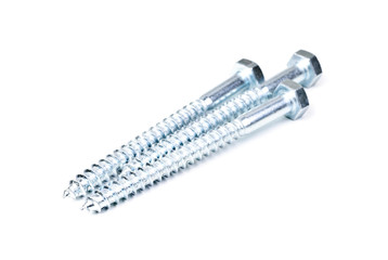 screw-nail  isolated on the white backgrounds