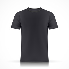 black T-shirt template