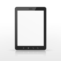 realistic blank tablet template