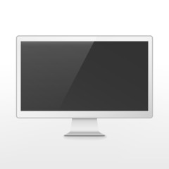 modern blank flat screen TV