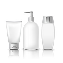 blank cosmetics packages set