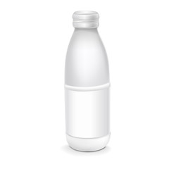 plastic bottle with blank label