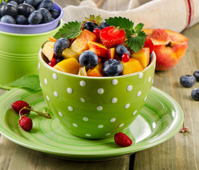 Fresh healthy fruit salad