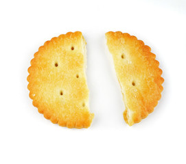 Cracker Isolated on White with Clipping Path