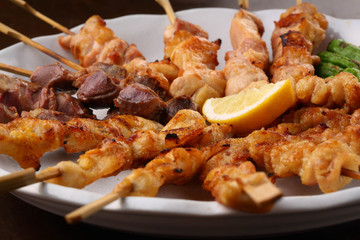 焼鳥の盛り合せ