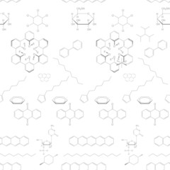 Abstract seamless chemical background
