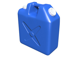 ポリタンク　青