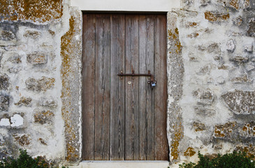 old wooden door