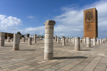 Hassan Tower or Tour Hassan is the minaret of an incomplete mosq
