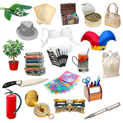 simple collage of isolated objects