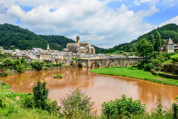 Fototapeta premium Estaing Medieval Village, Midi - Pyrenees, France