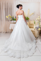 beautiful and fashion bride in interior