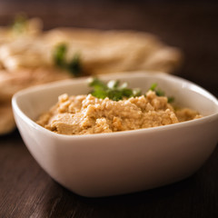 Hummus and pita bread