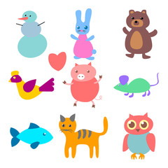 vector figures of animals