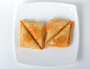 toasted sandwich on a plate