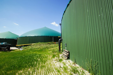 Biogasanlage, Gärbehälter von der Nähe