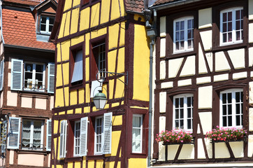 Traditional French houses in Colmar