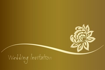 water lily , wedding card design, India