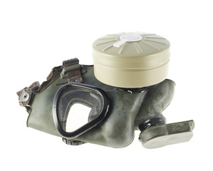 Obraz premium Army gas mask isolated