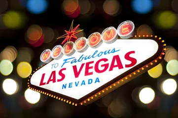 Foto op Plexiglas Welcome to Las Vegas Sign © somchaij