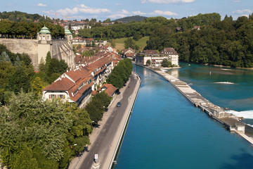 Fototapeta na wymiar Matte quartier, Bern