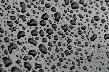 drops of water-repellent surface
