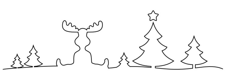 Silhouette Weihnachten 