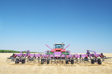Fototapeta premium tractor with a plow