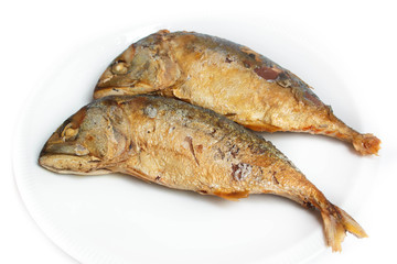 Fried mackerel.