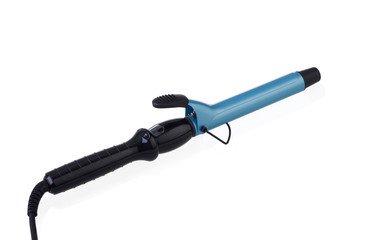 Blue electric curling iron