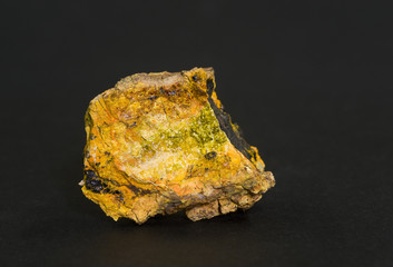 Rare Wolsendorfite + Uranophane. Bavaria, Germany. 3.5cm. © marcel