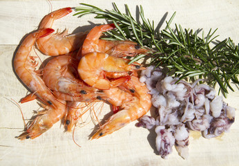 Fresh seafood