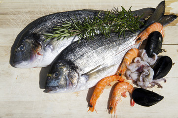 Fresh seafood