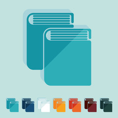 Flat design: book