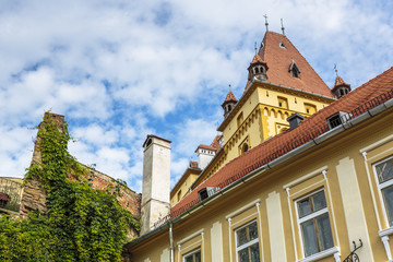 Fototapeta premium Medieval architecture building, Sighisoara, Romania