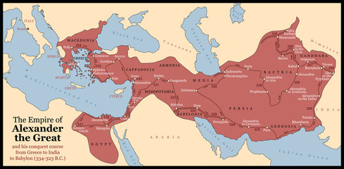 Obraz premium Alexander the Great Empire