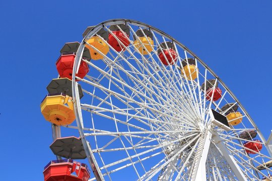 Ferris wheel in Santa Monica, California