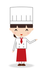 パティシエ　シェフ　女性