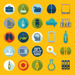 Set of medical flat icons