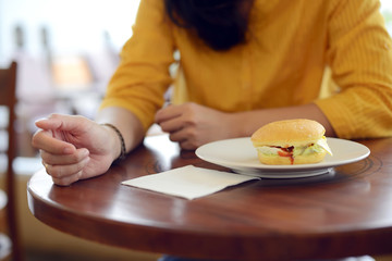 Woman Want To Eat Sandwich