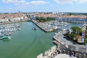 Fototapeta na wymiar Vieux port de La Rochelle, France