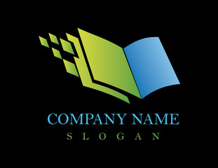 Book design black background