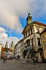 Naklejka na ściany i meble Old Town of Ljubljana