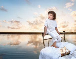 Fototapeta premium Kid's dream