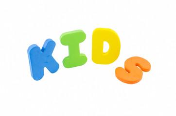 The words 'kids'