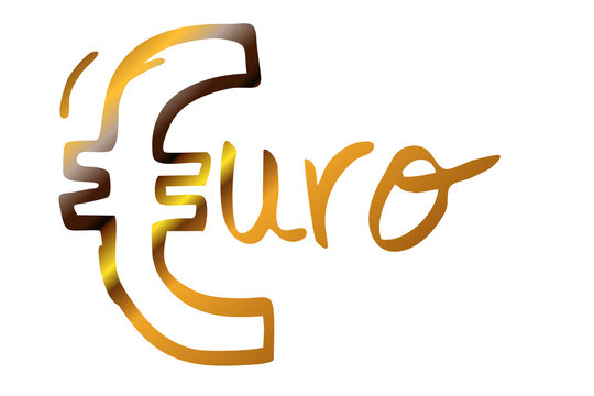 goldenes Eurozeichen