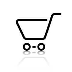 Warenkorb Einkaufswagen Web Icon Button Set