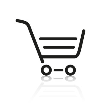 Warenkorb Einkaufswagen Web Icon Button Set