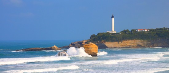 Côte basque à Biarritz, France