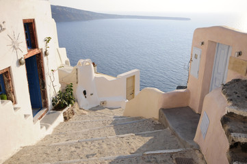 Fototapeta premium Streets of Santorini